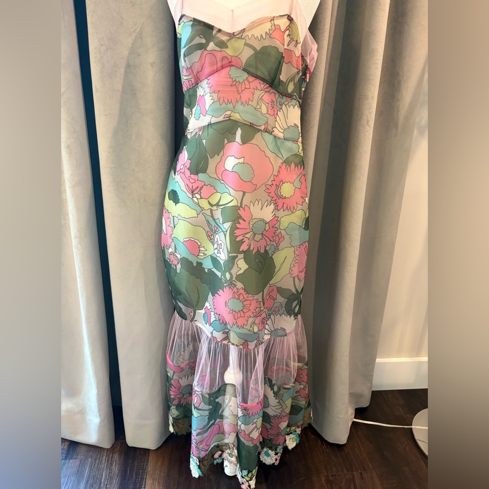 FENDI Floral cocktail dress. US Size 6